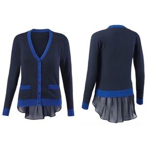 🌻 Cabi | Michelle 5016 Black and Blue Cardigan